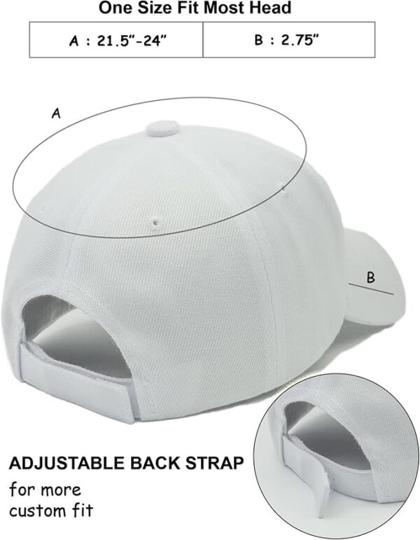 Structured Baseball Cap with Adjustable - Image 2